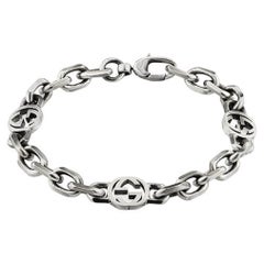 Gucci Interlocking G Silver Bracelet YBA620798001