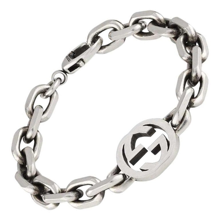 Gucci Interlocking G Silberarmband YBA627068001