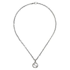 Gucci Interlocking G Sterling Silver Necklace YBB455307001