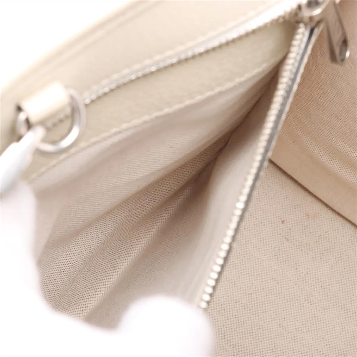 Gucci Logo GG a incastro in tela e pelle a due vie Borsa Tote Avorio x Marrone in vendita 5