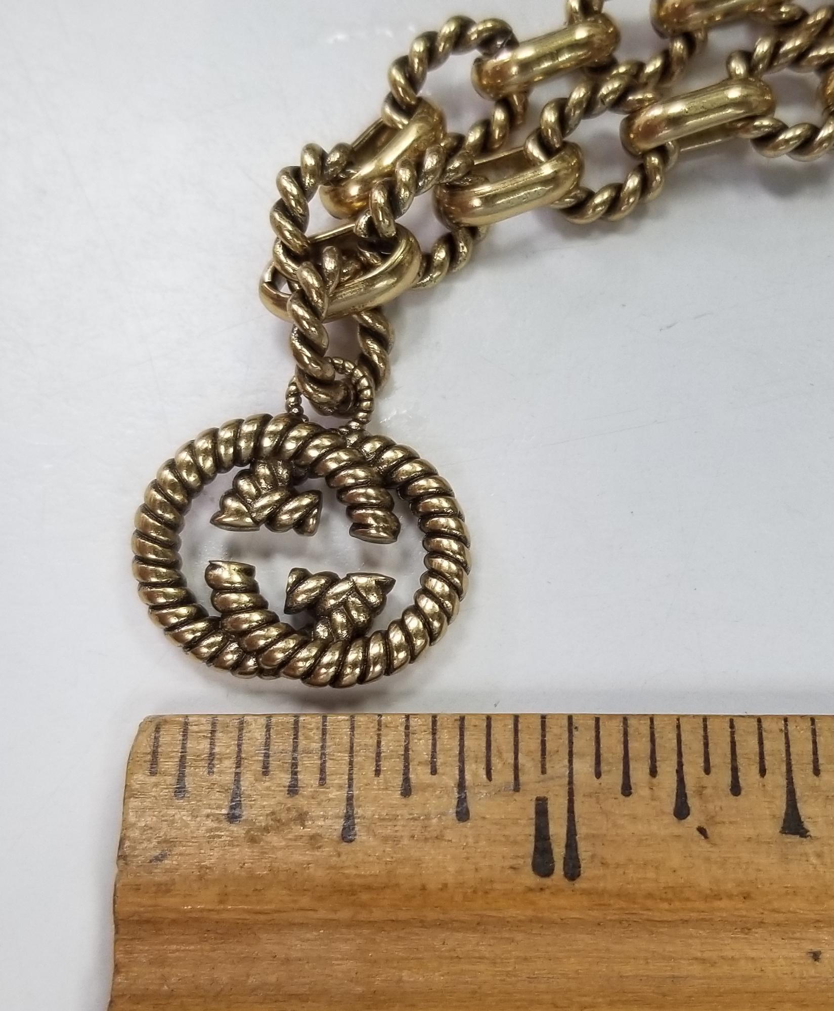 gucci necklace and bracelet set