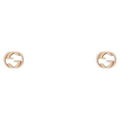 Pendientes Gucci entrelazados GG oro rosa YBD759061001