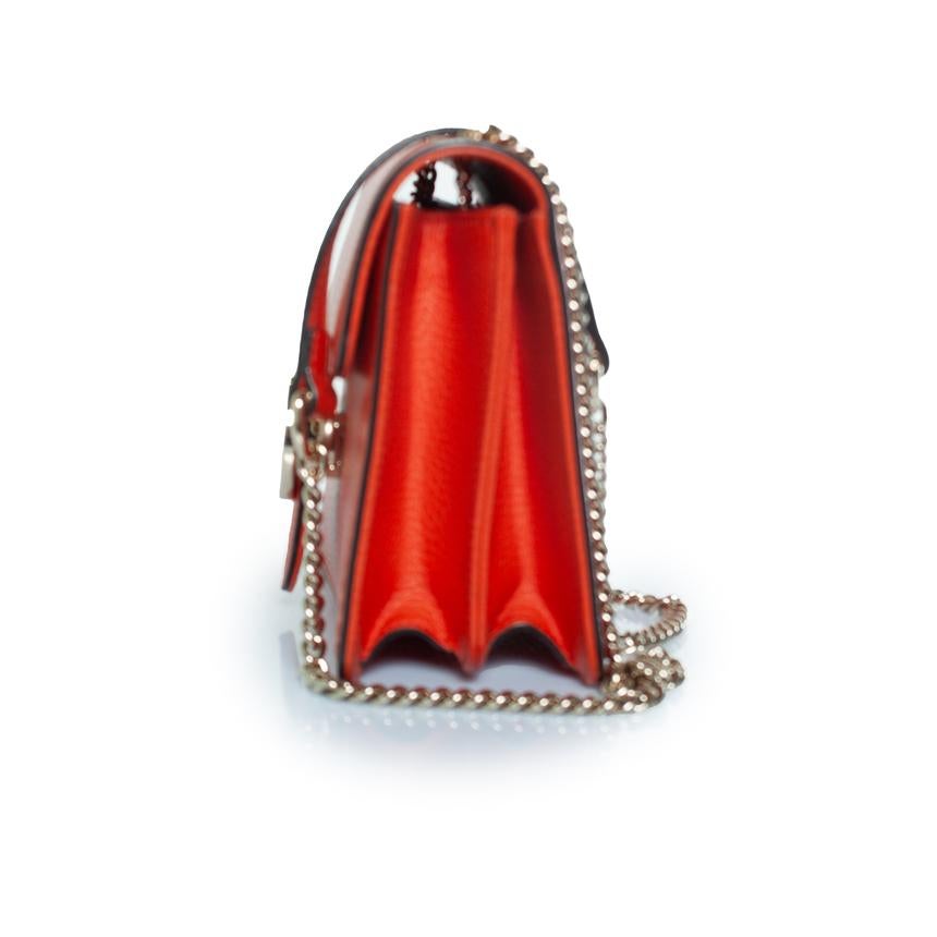Women's Gucci, interlocking GG shoulder bag in orange