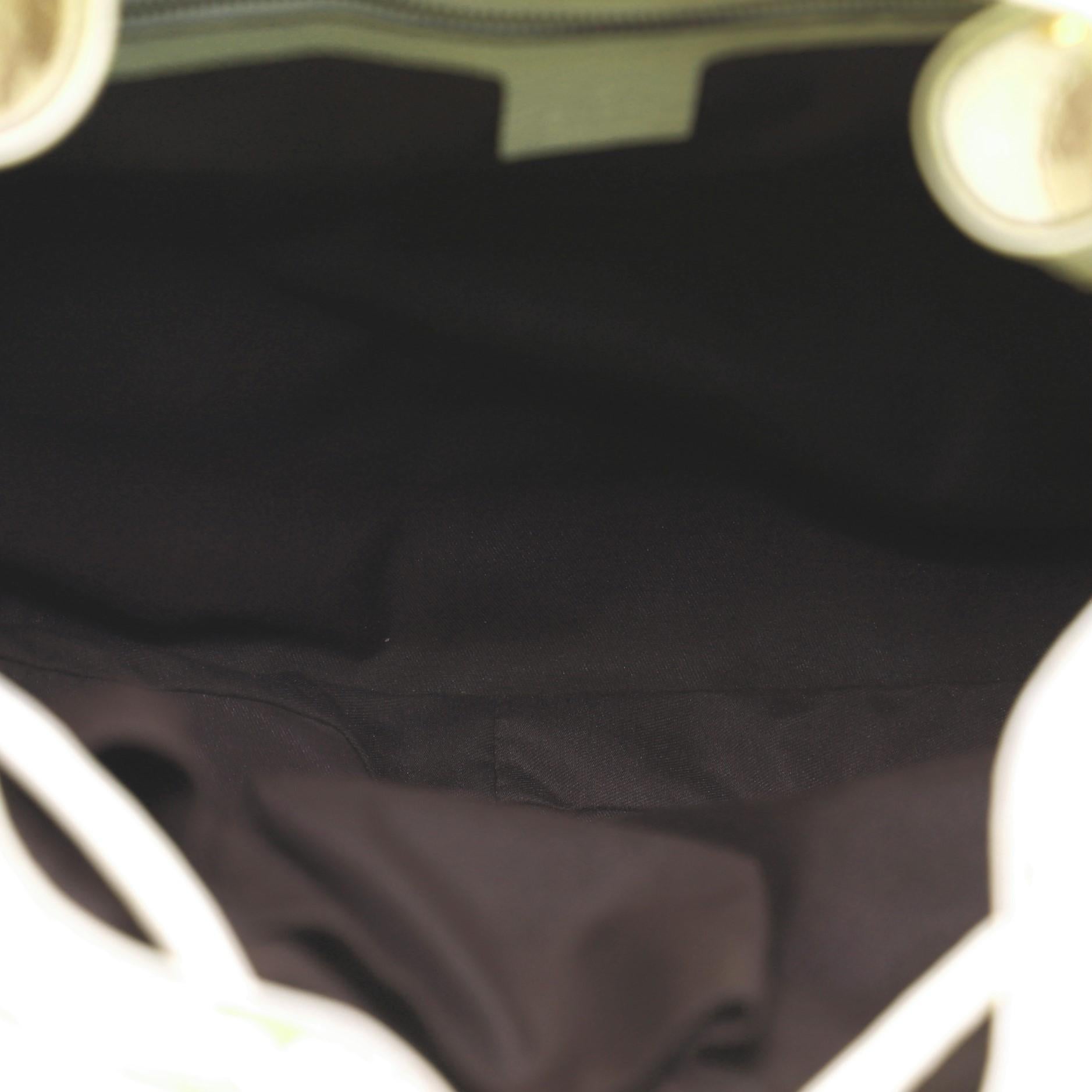 Brown Gucci Interlocking Icon Drawstring Hobo GG Canvas Large