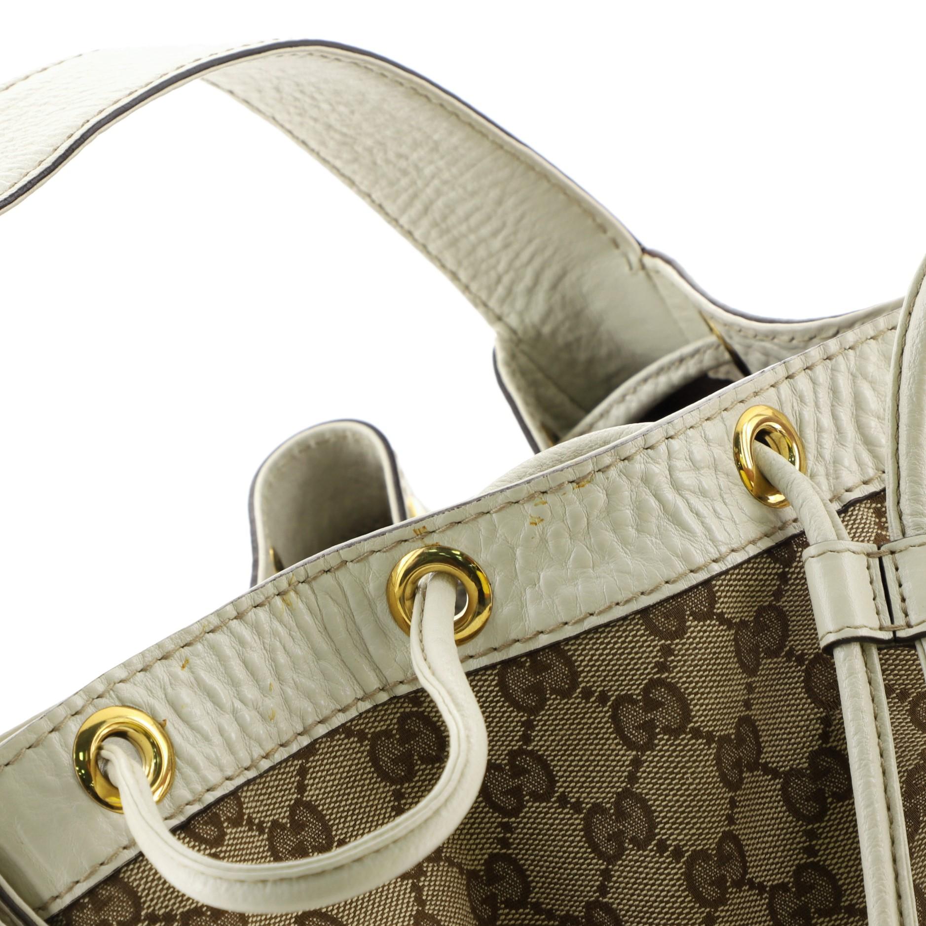Gucci Interlocking Icon Drawstring Hobo GG Canvas Large In Good Condition In NY, NY
