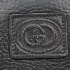 Gucci Interlocking Logo 869997 Black Leather Cross Body Bag