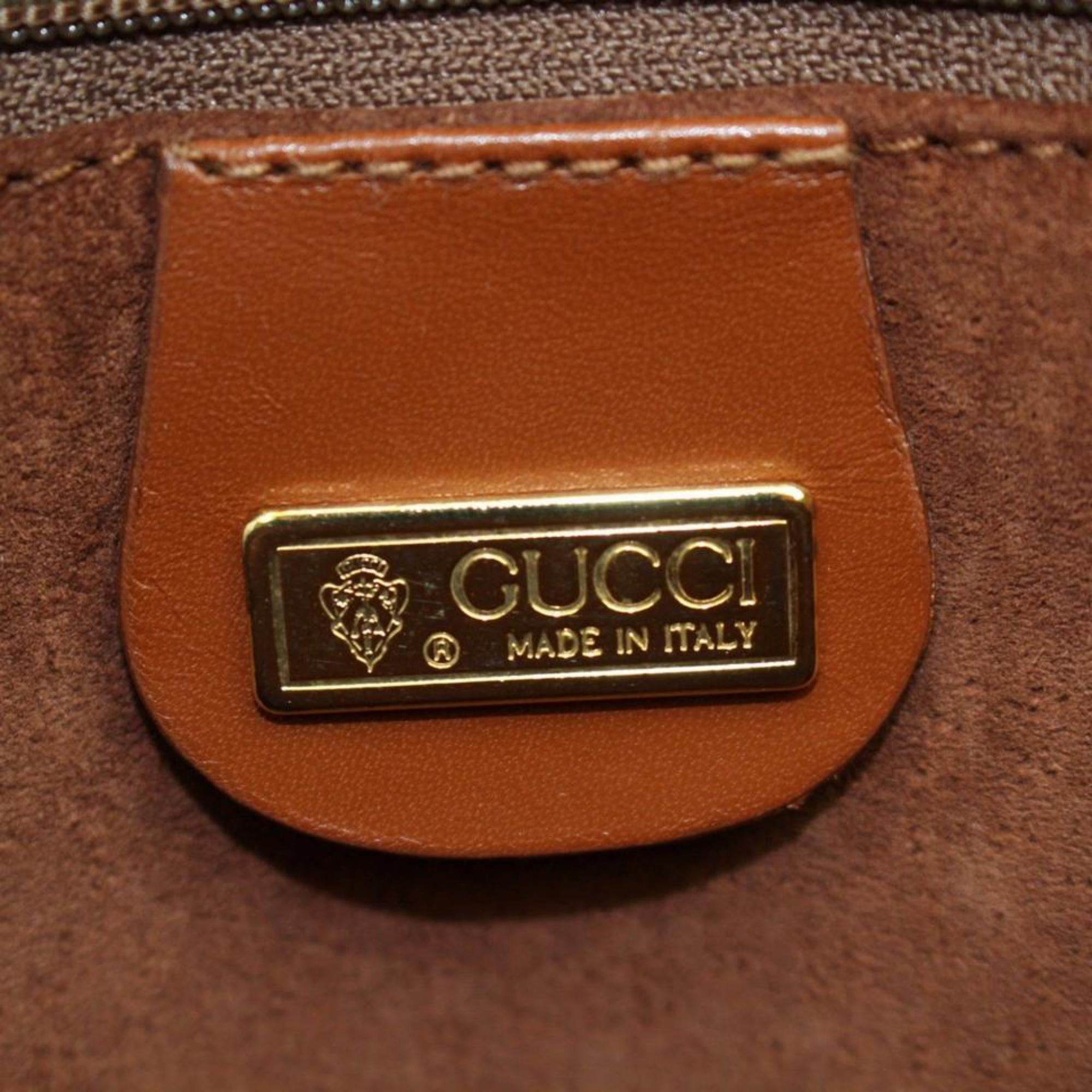 Gucci Interlocking Logo Gg Crossbody 868231 Brown Leather Messenger Bag ...