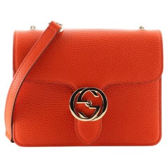 Gucci Interlocking Shoulder Bag (Outlet) Leather Small