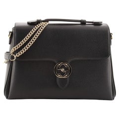 Gucci Interlocking Top Handle Bag (Outlet) Leather Medium