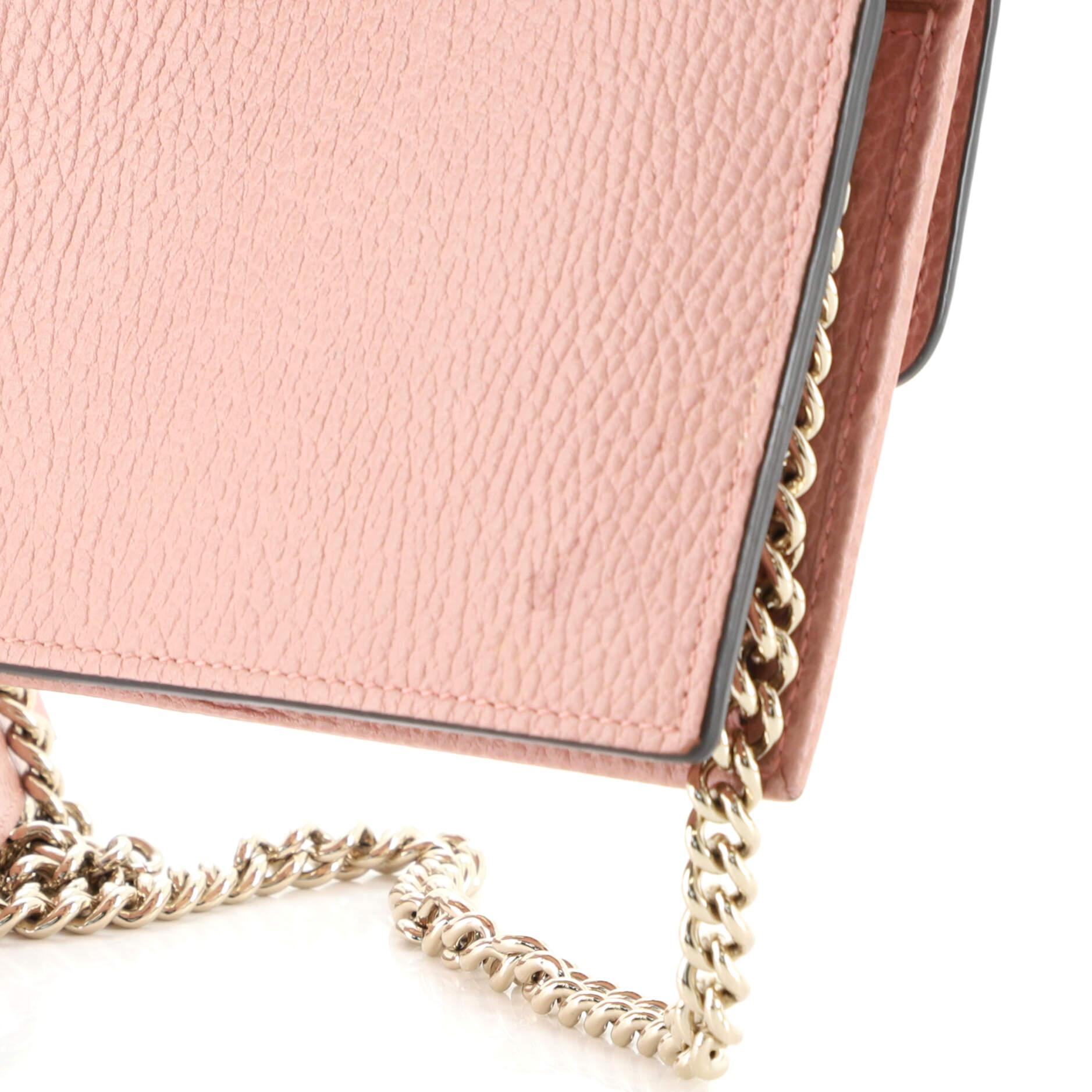 Gucci Interlocking Wallet on Chain (Outlet) Leather 1