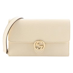 Gucci Interlocking Wallet on Chain (Outlet) Leather