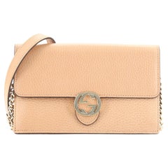 Gucci Interlocking Wallet on Chain (Outlet) Leather