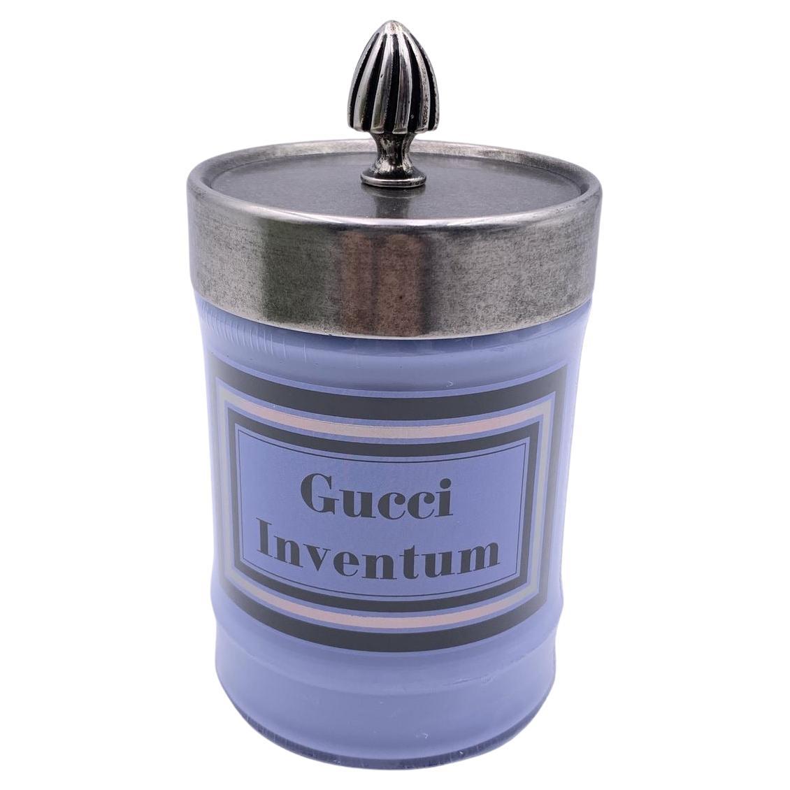 Gucci Inventum Scented Candle Light Blue Murano Glass Jar