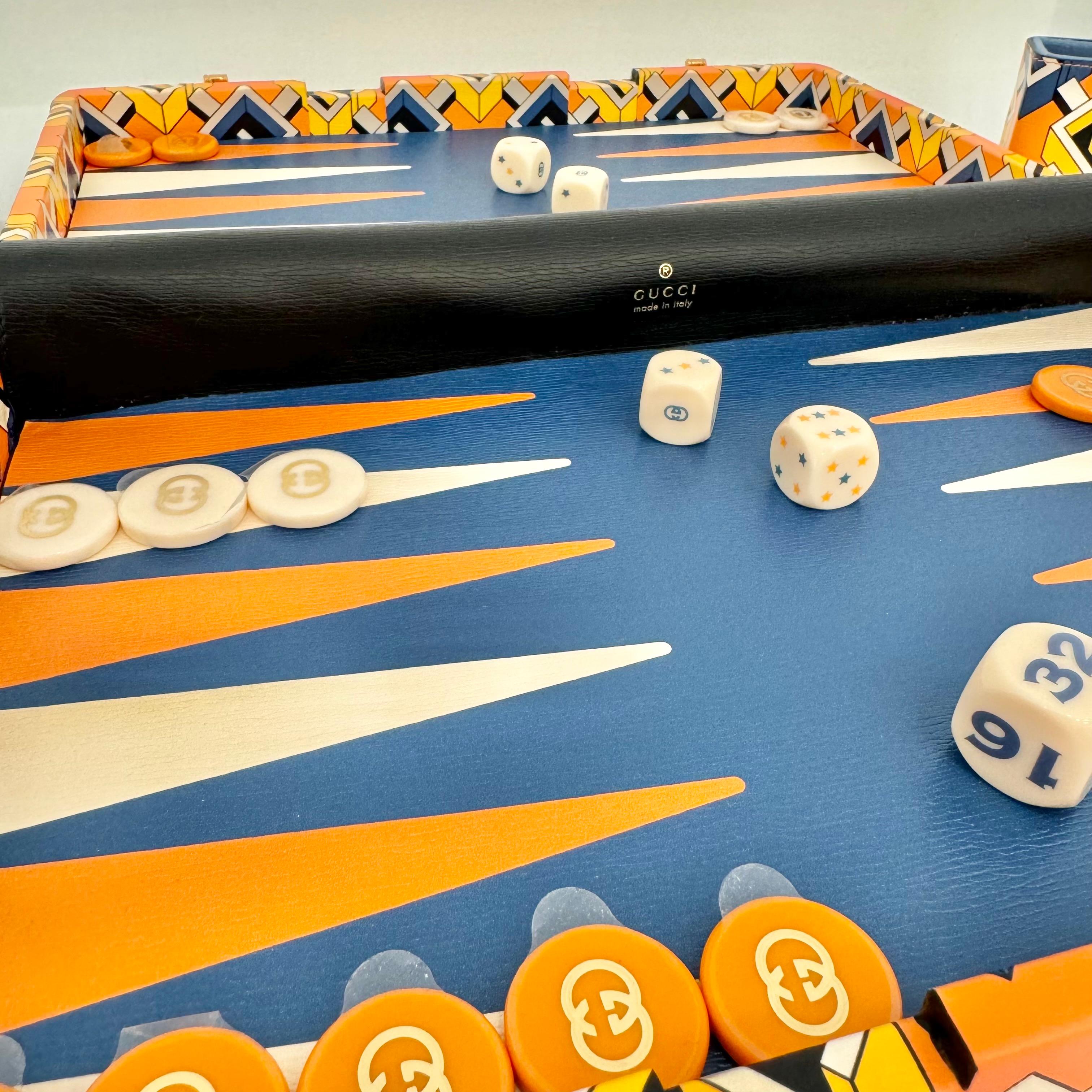 Isometric G Backgammon-Reisekoffer von Gucci, 2020er-Jahre, Italien im Angebot 12