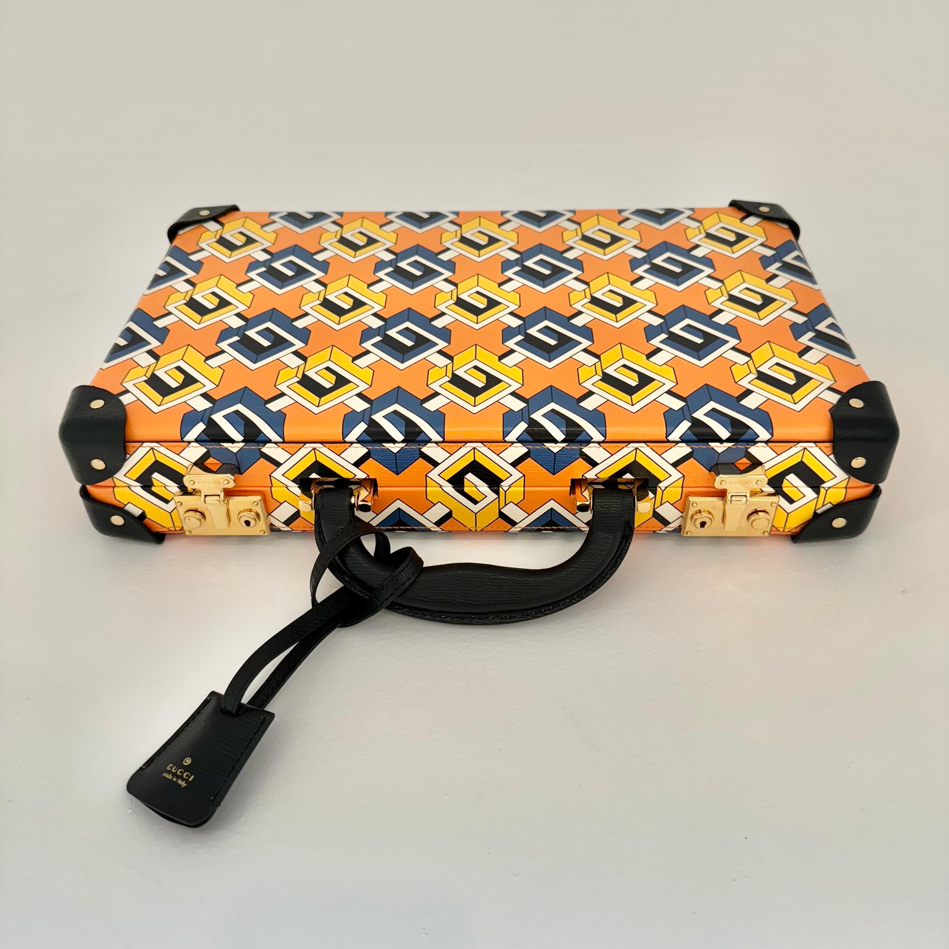 Isometric G Backgammon-Reisekoffer von Gucci, 2020er-Jahre, Italien im Angebot 1