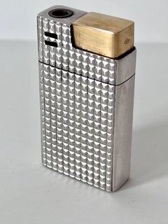 Gucci Italian Sterling Silver and 18 Karat Gold Cigarette or 420 Lighter