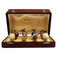 Gucci Italian Sterling Silver Hardstone Place Card Holders Piero Nutini
