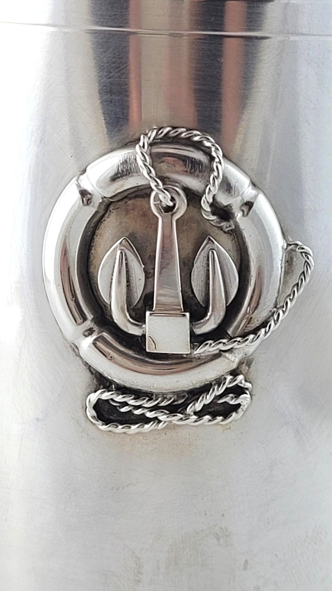 GUCCI Italy 800 Silver Anchor Beaker

This beautiful 800 silver beaker by designer GUCCI was crafted with meticulous detail and features a beautiful anchor design on the front as well as a gilt on the inside!

Approximate height: 4