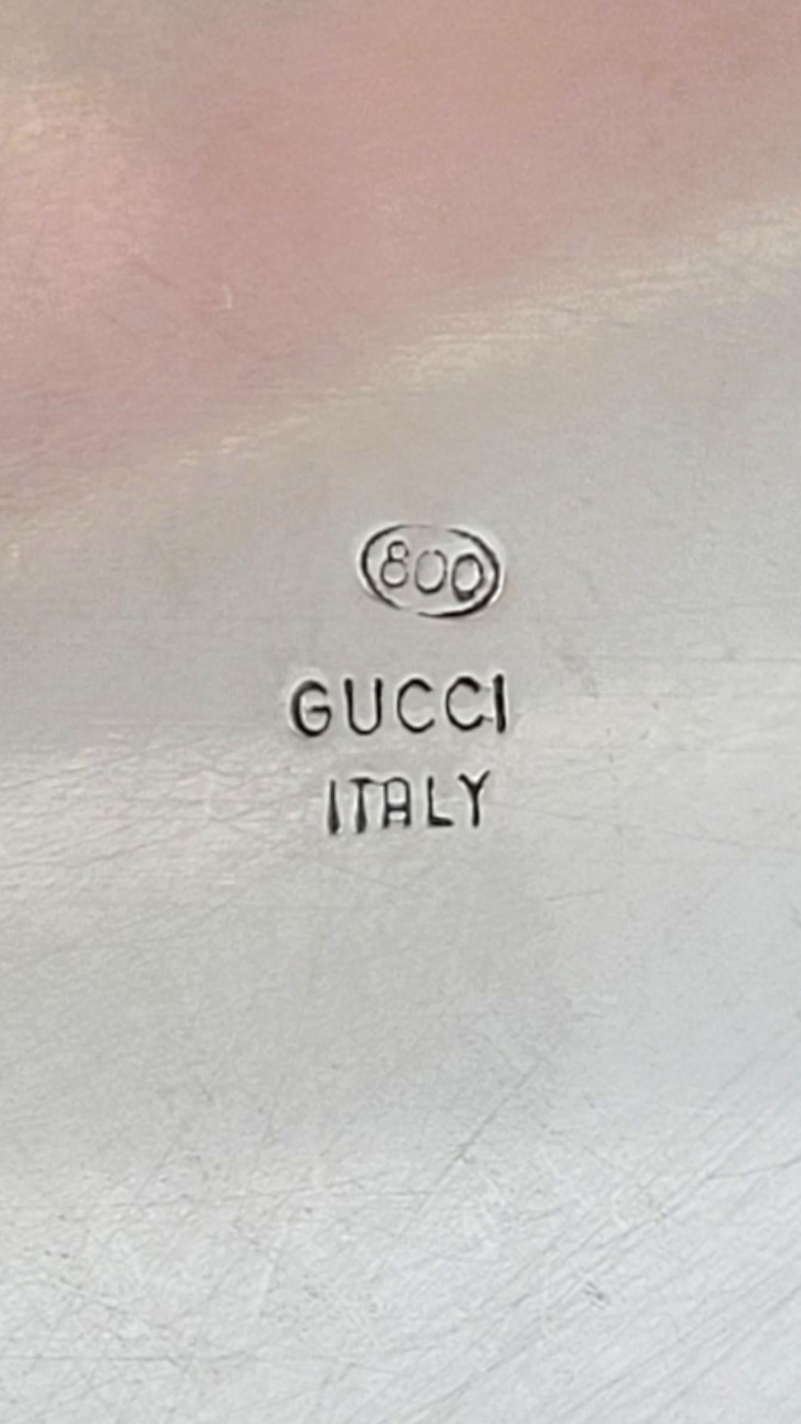 GUCCI Italy 800 Silver Anchor Beaker #18016 For Sale 5