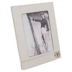Retro Gucci Italy Chrome Picture Frame with Nautical Design