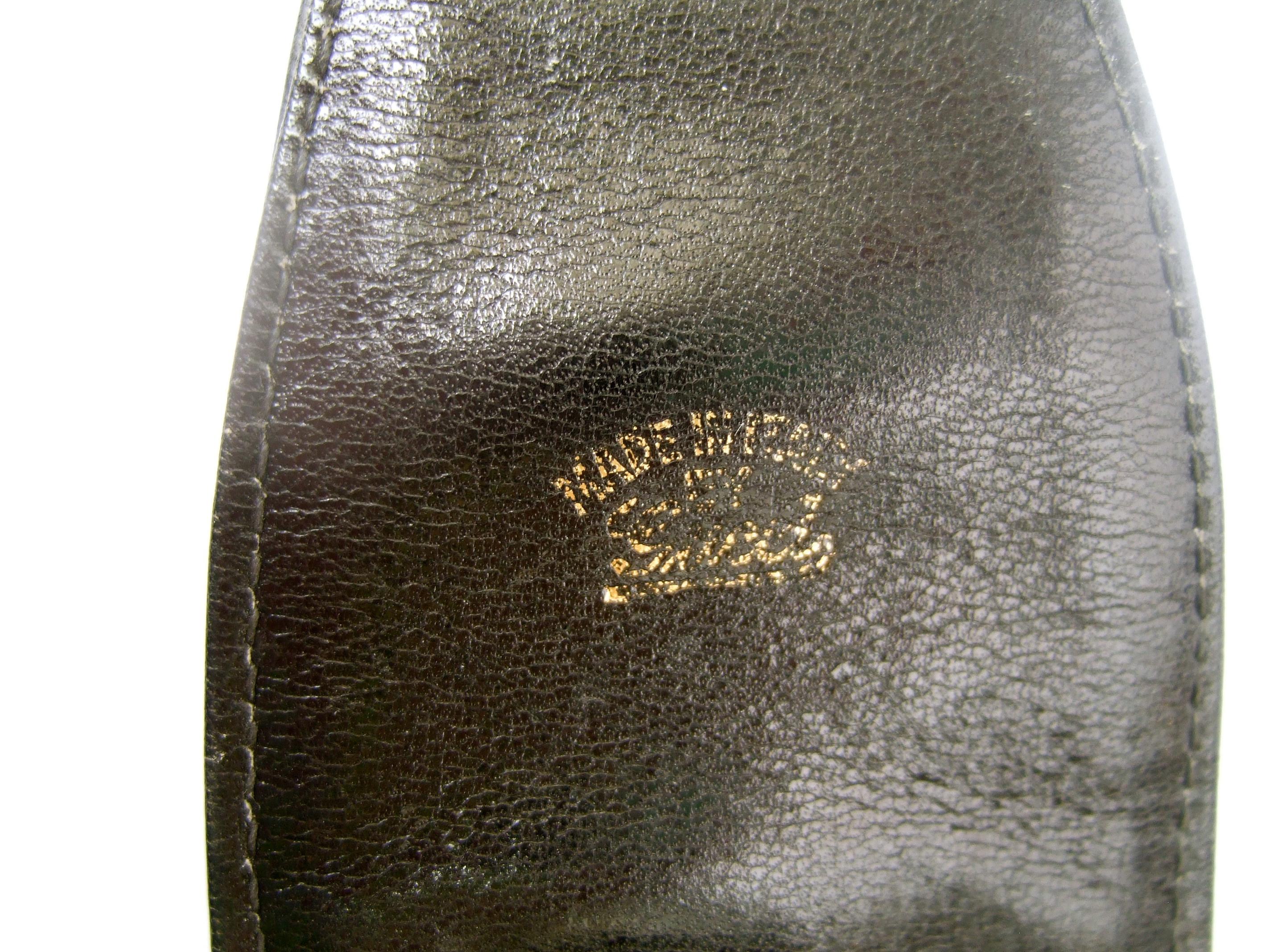 Gucci Italy Extremely Rare Black Suede Amber Resin Lucite Handle Handbag c 1970s For Sale 10