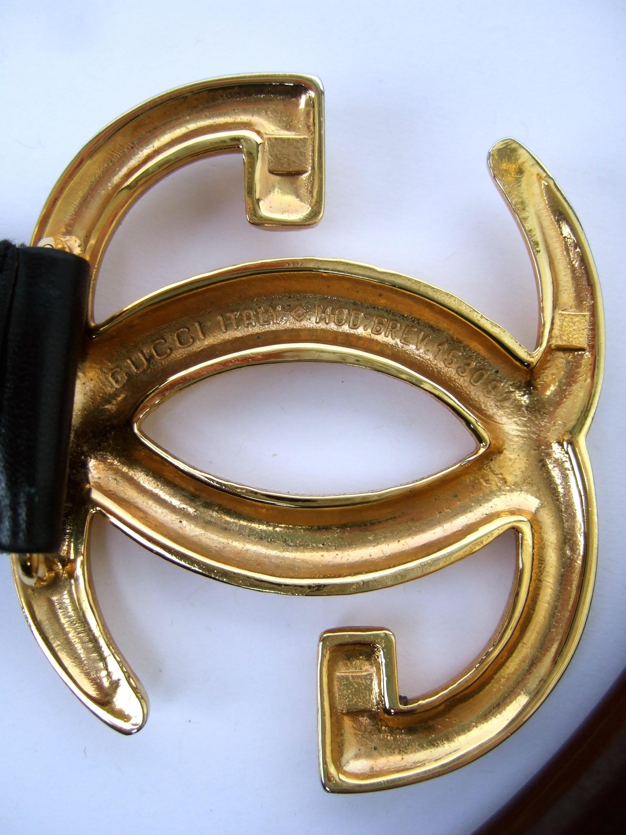 Gucci Italy Extremely Rare Black Suede Lucite Handle Handbag c 1970s 12