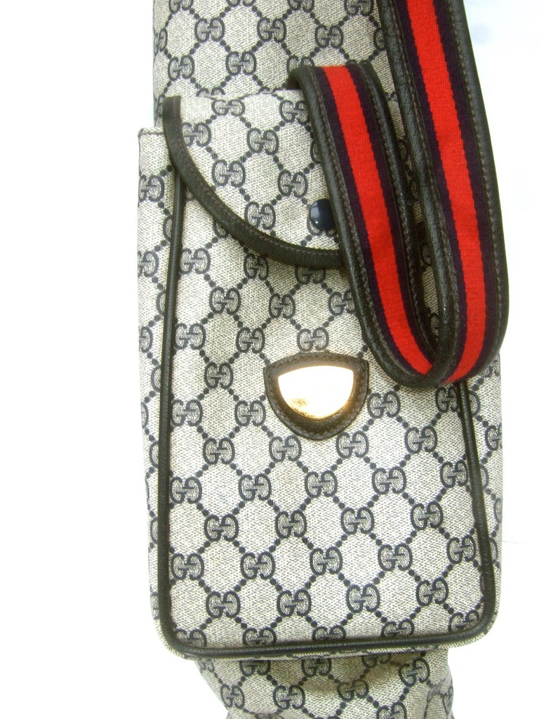 Gucci Italy Extremely Rare Blue G G Monogram Compact Size Golf Bag c