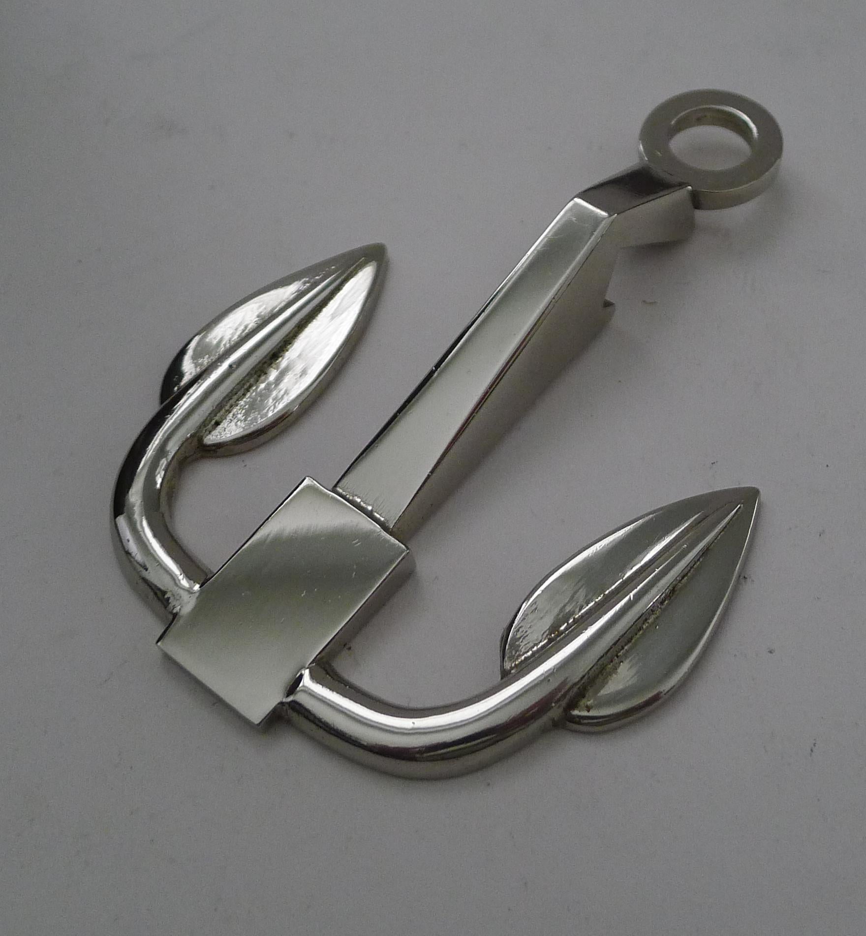 Gucci, Italy - Nautical Anchor Bottle Opener c.1970/1980 For Sale 1