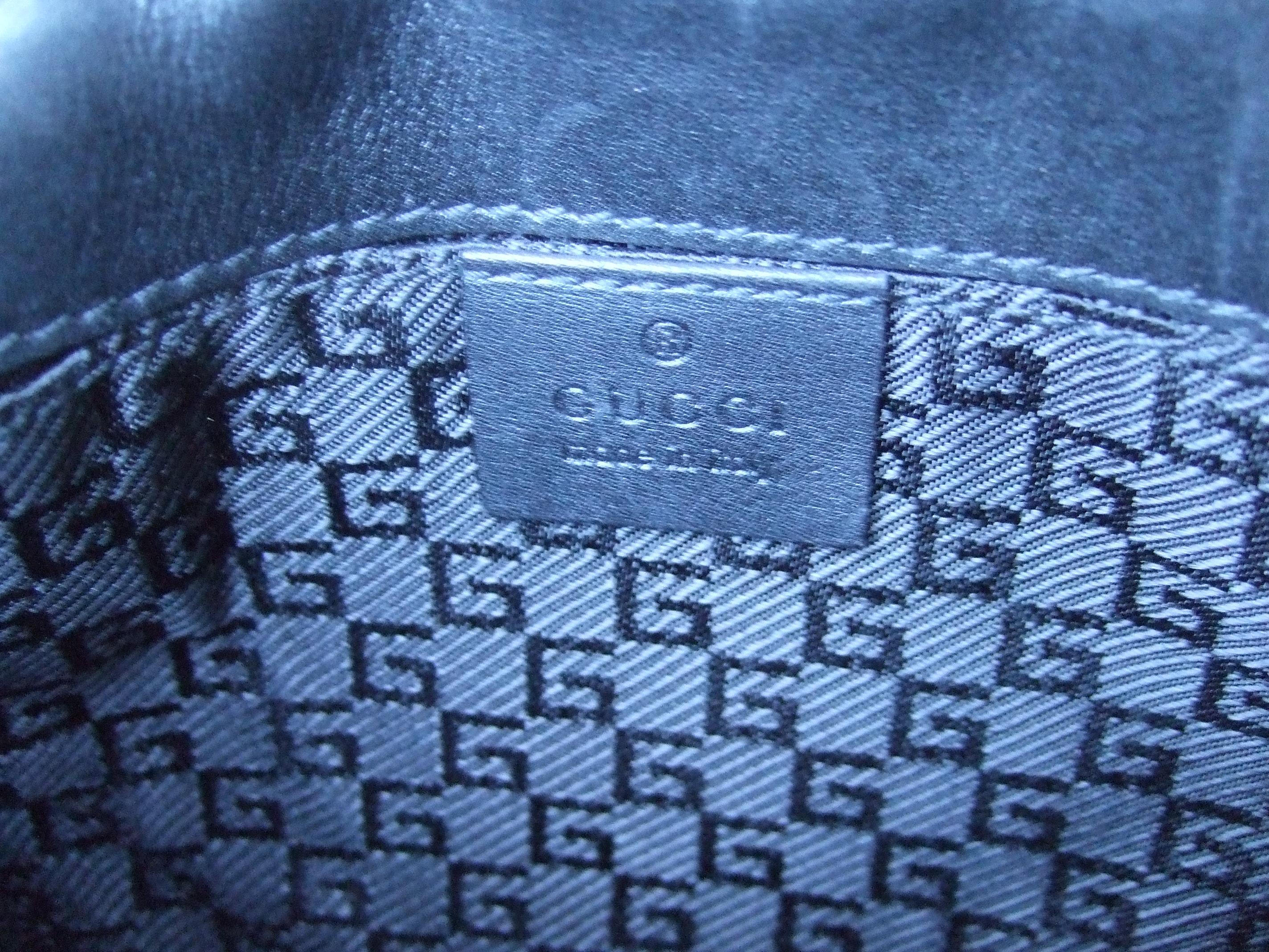 Gucci Italy Rare Black Suede Tiger Emblem Handbag Tom Ford Design c 1990s  For Sale 12