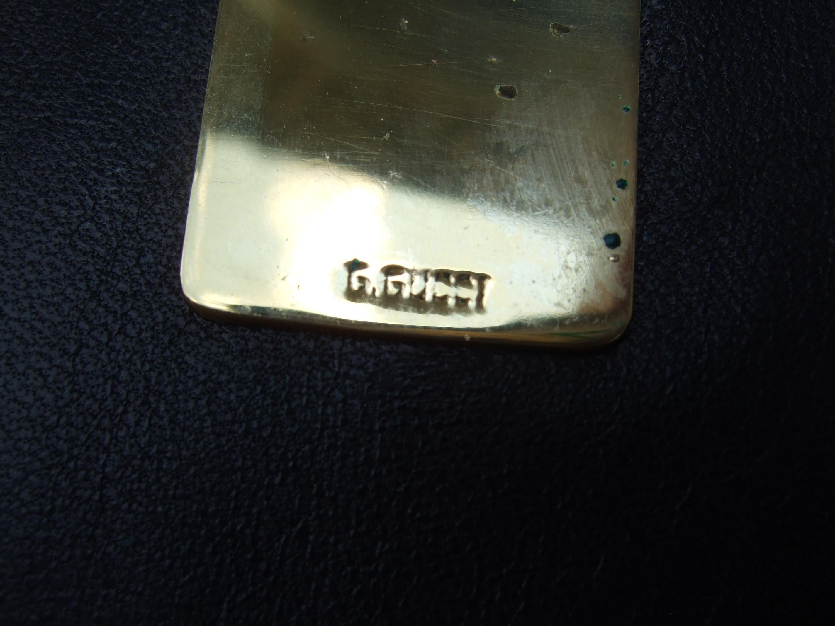 Gucci Italy Rare Red & Black Leather Wallet in Gucci Box c 1970s 7