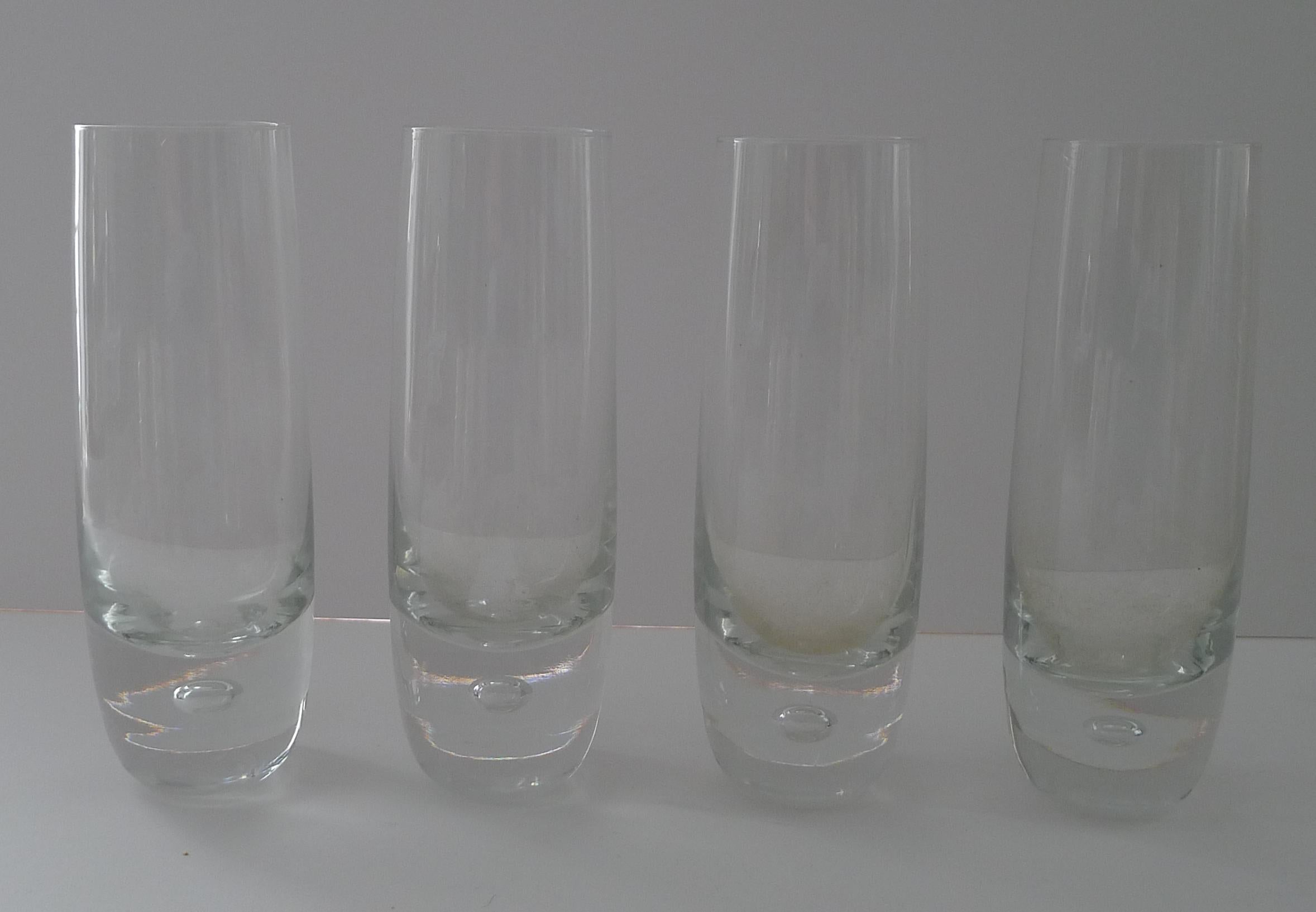 Mid-Century moderno Gucci, Italia - Raro set di quattro bicchieri Snaffle Highball c.1970 in vendita