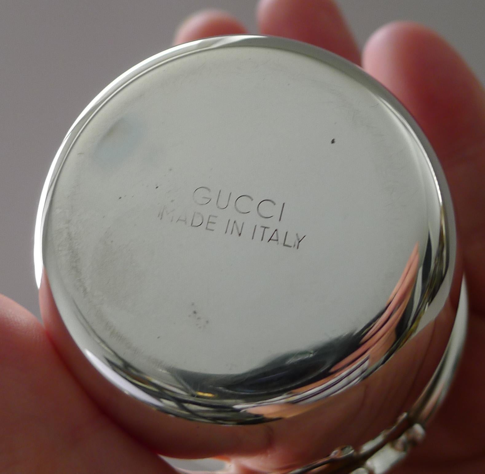 Fine XX secolo Gucci, Italia - Raro set di quattro bicchieri Snaffle Highball c.1970 in vendita
