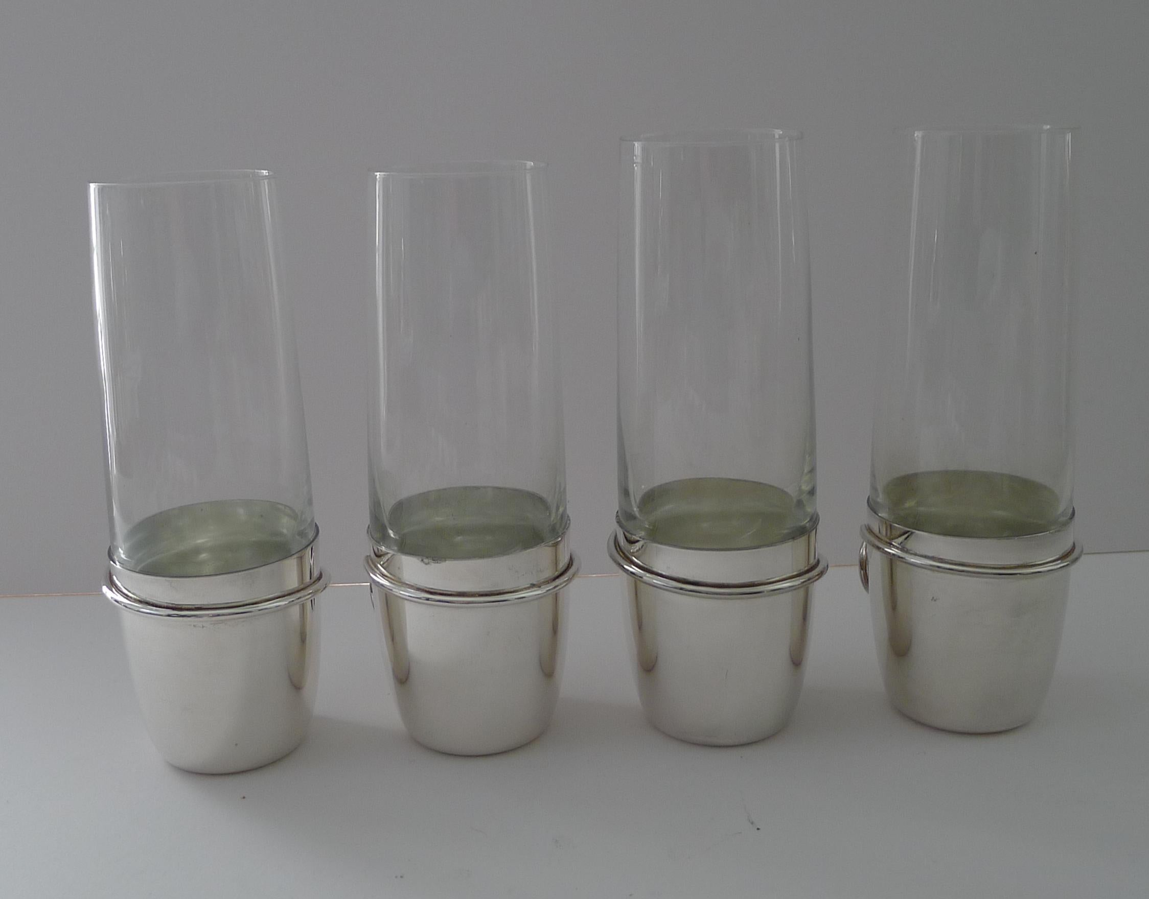 Gucci, Italia - Raro set di quattro bicchieri Snaffle Highball c.1970 in vendita 1