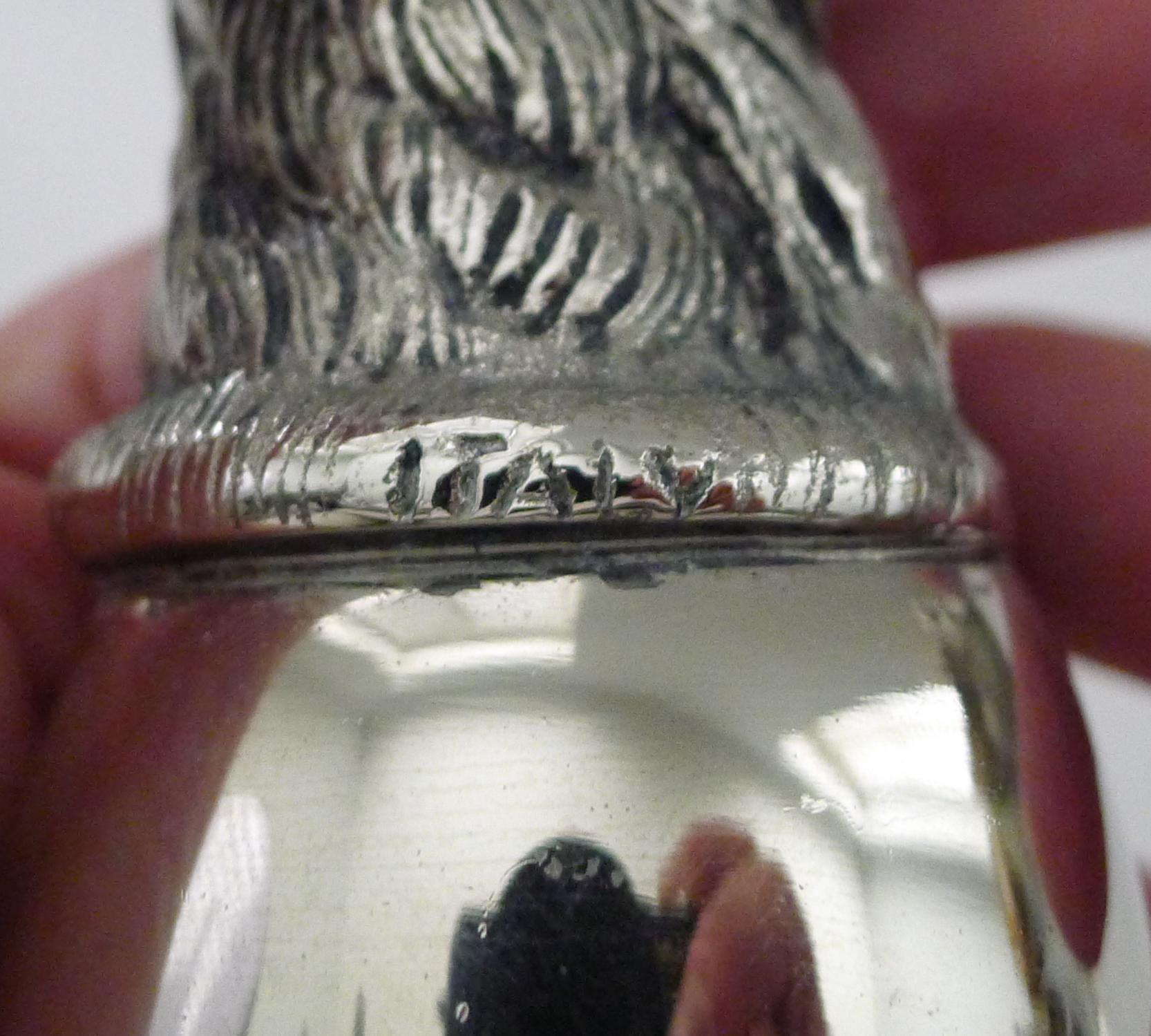 Gucci, Italy - Rare Set Six Figural Stirrup Cups c.1960 - Original Case 6