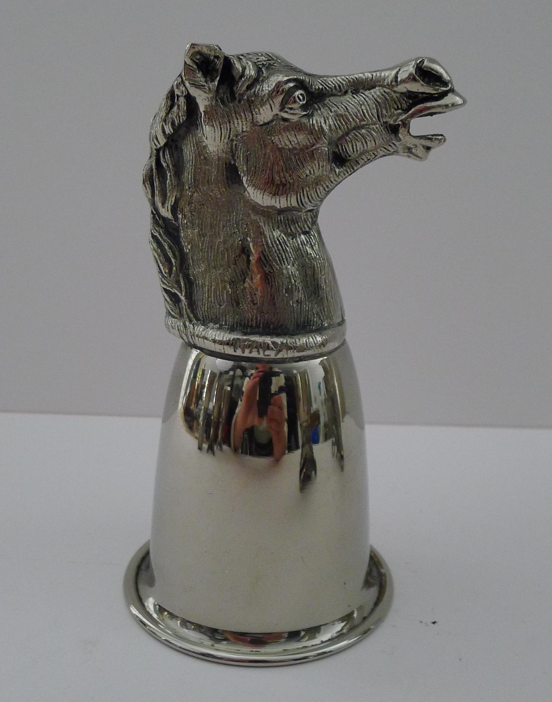 Gucci, Italy - Rare Set Six Figural Stirrup Cups c.1960 - Original Case 9