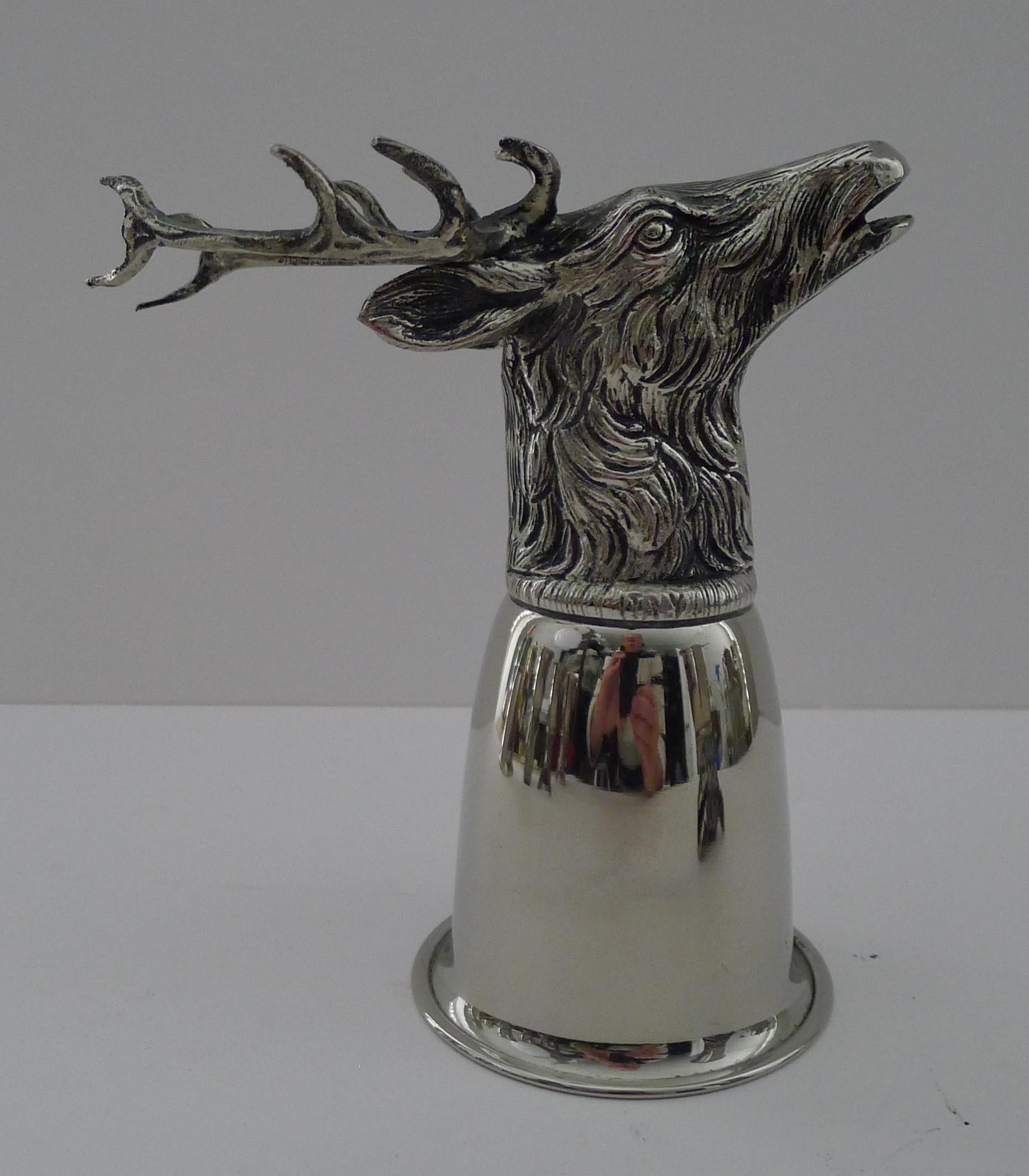 Gucci, Italy - Rare Set Six Figural Stirrup Cups c.1960 - Original Case 10