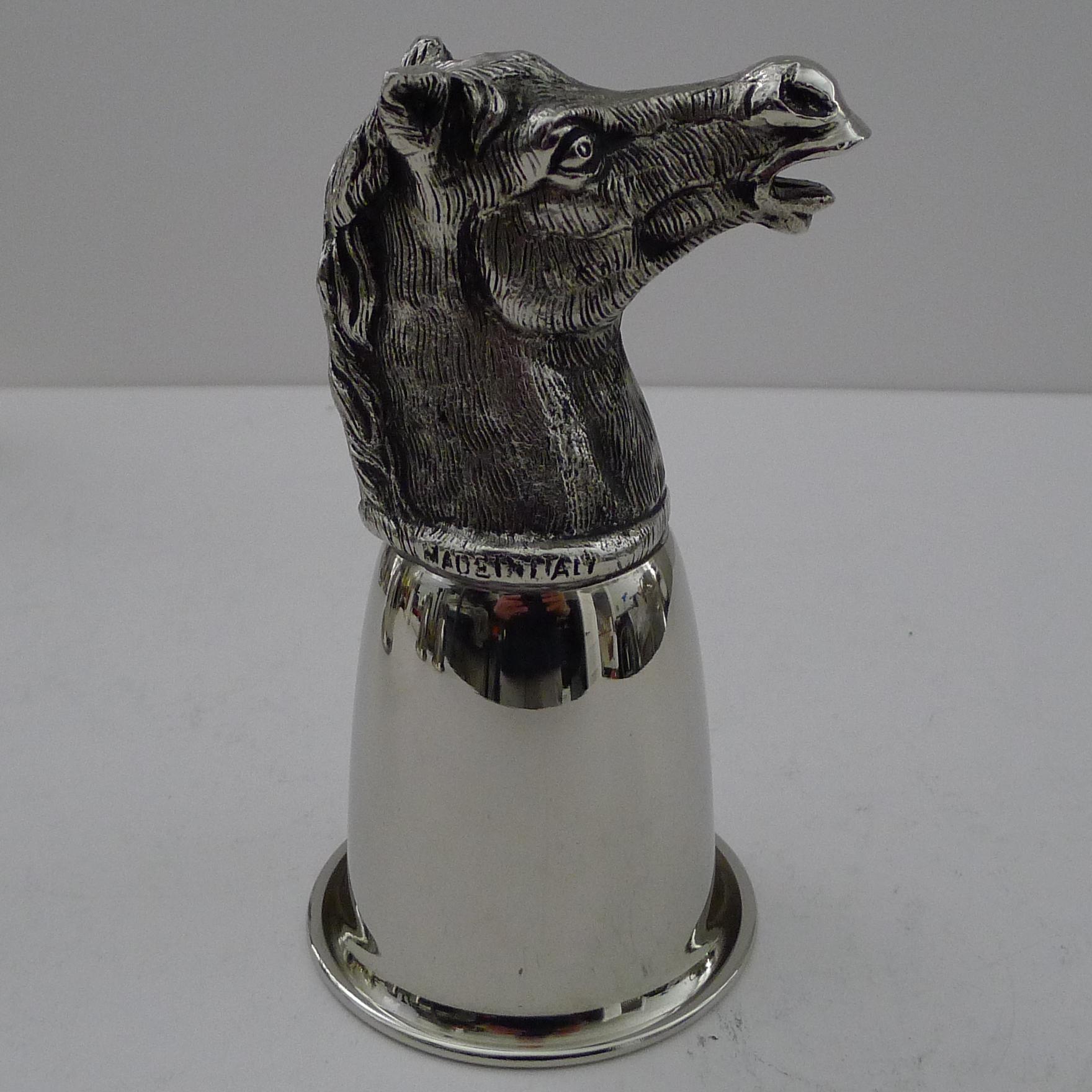 Gucci, Italy - Rare Set Six Figural Stirrup Cups c.1970 4