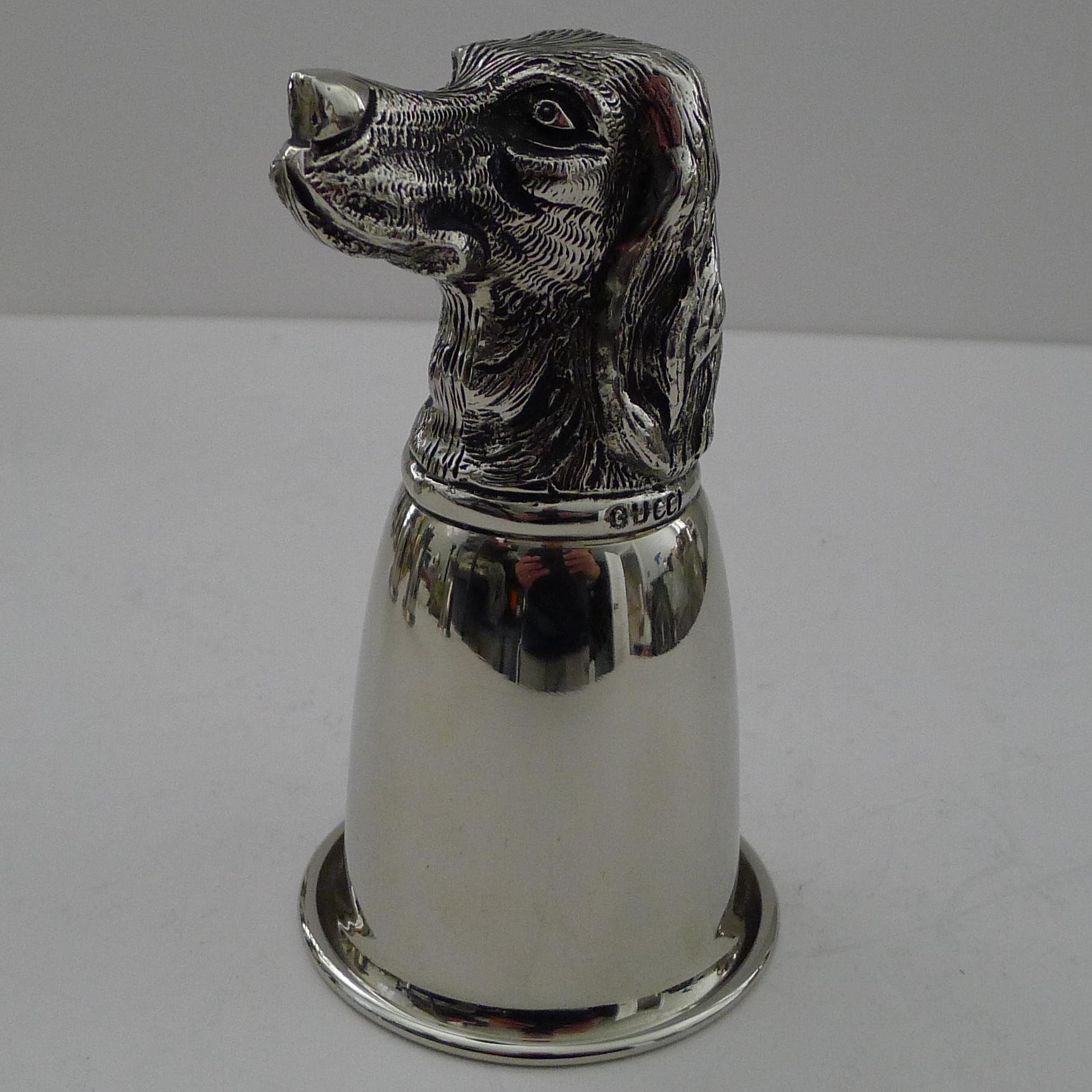 Gucci, Italy - Rare Set Six Figural Stirrup Cups c.1970 5