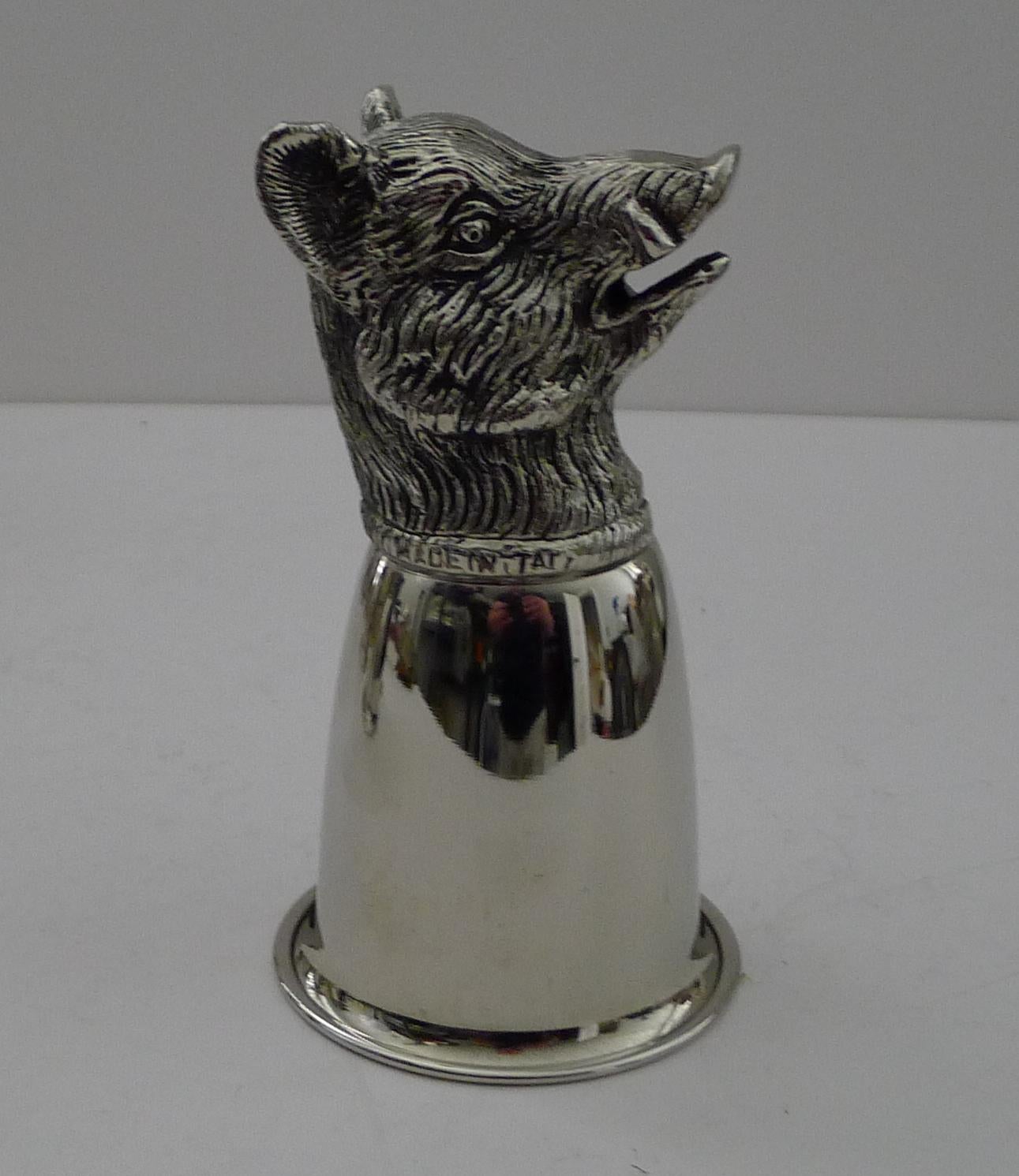 Gucci, Italy - Rare Set Six Figural Stirrup Cups c.1970 6