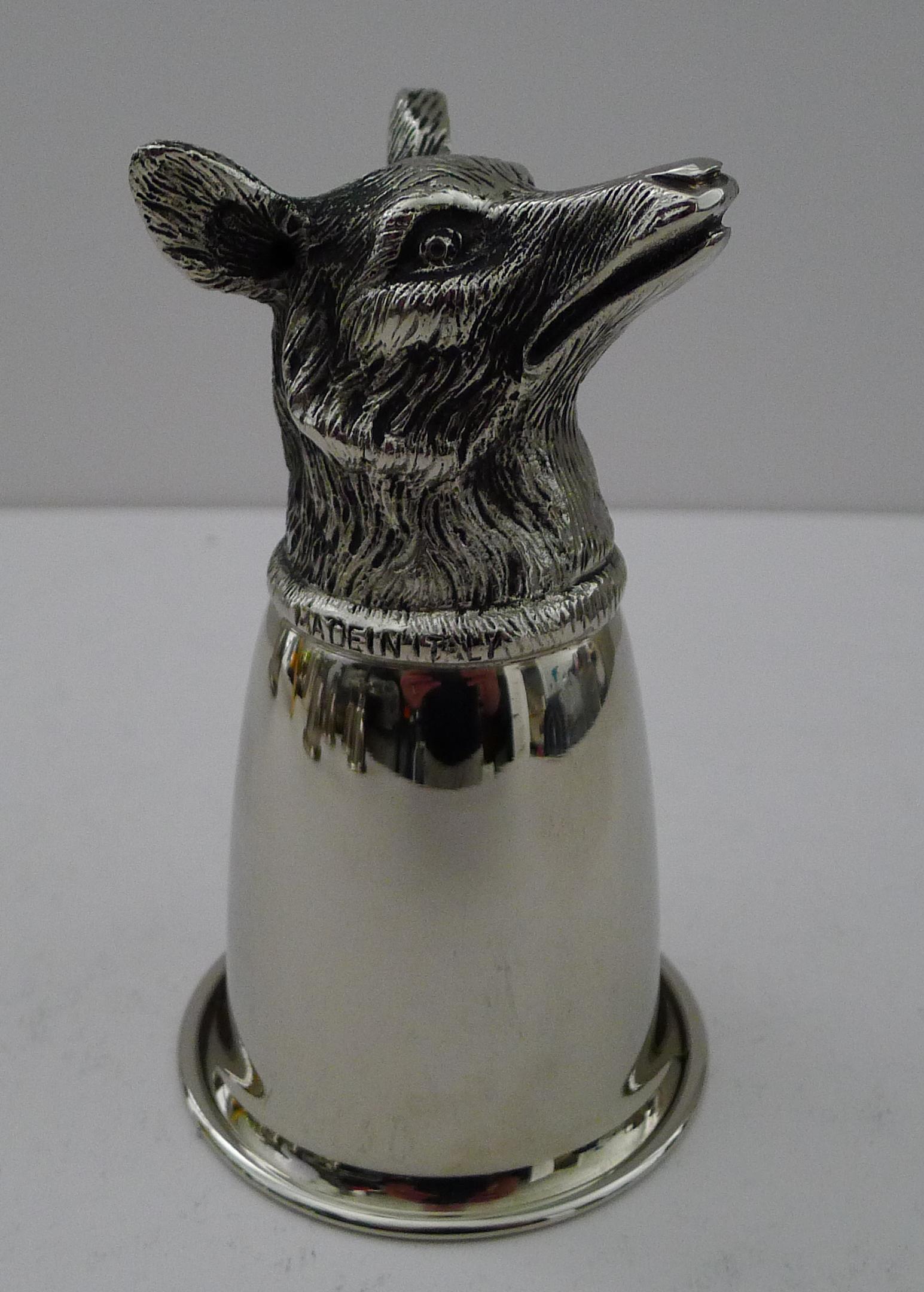 Gucci, Italy - Rare Set Six Figural Stirrup Cups c.1970 2