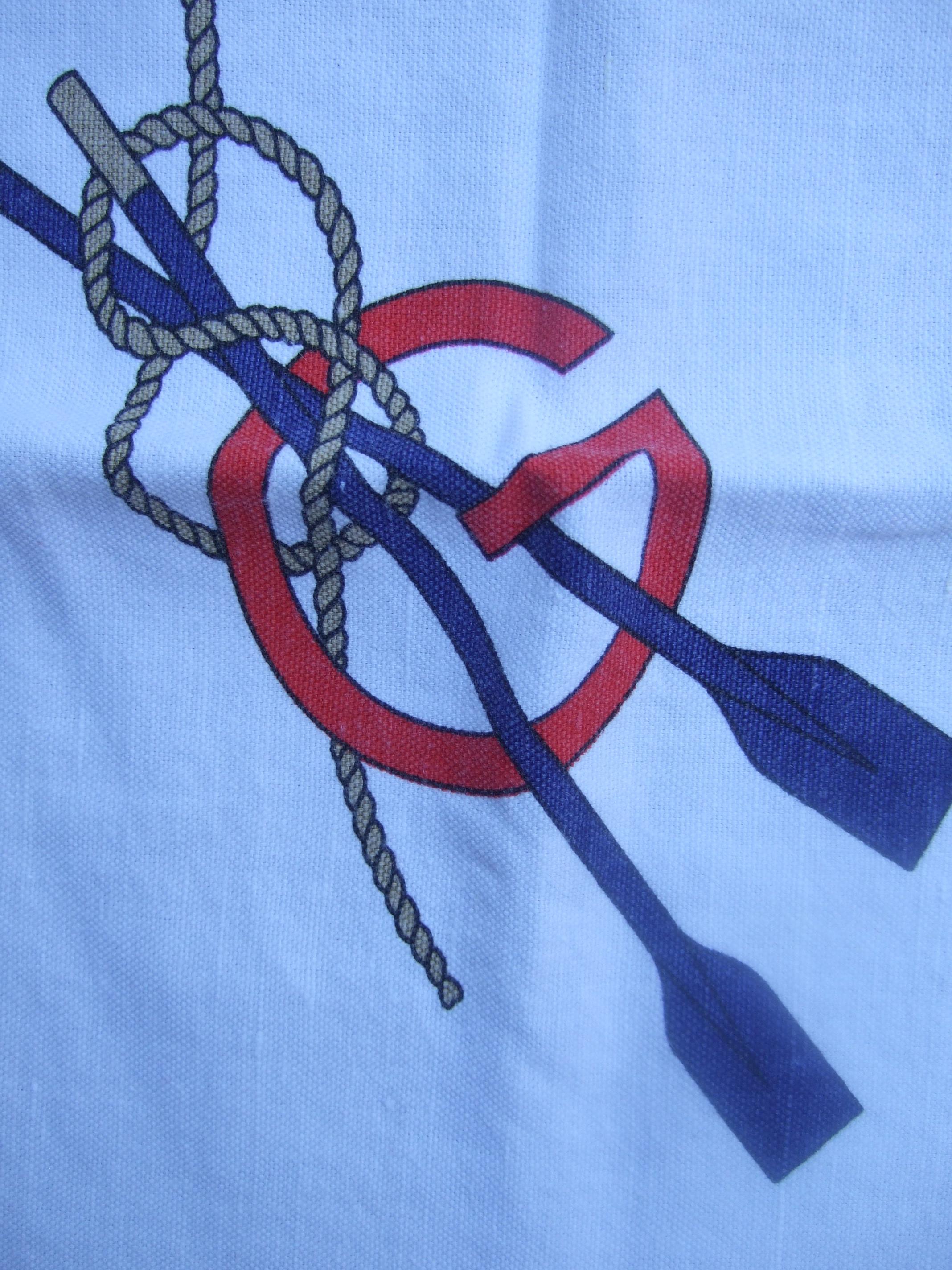 GUCCI Italy set of seven cotton nautical themed napkins c 1970s
Designed with Gucci's iconic 