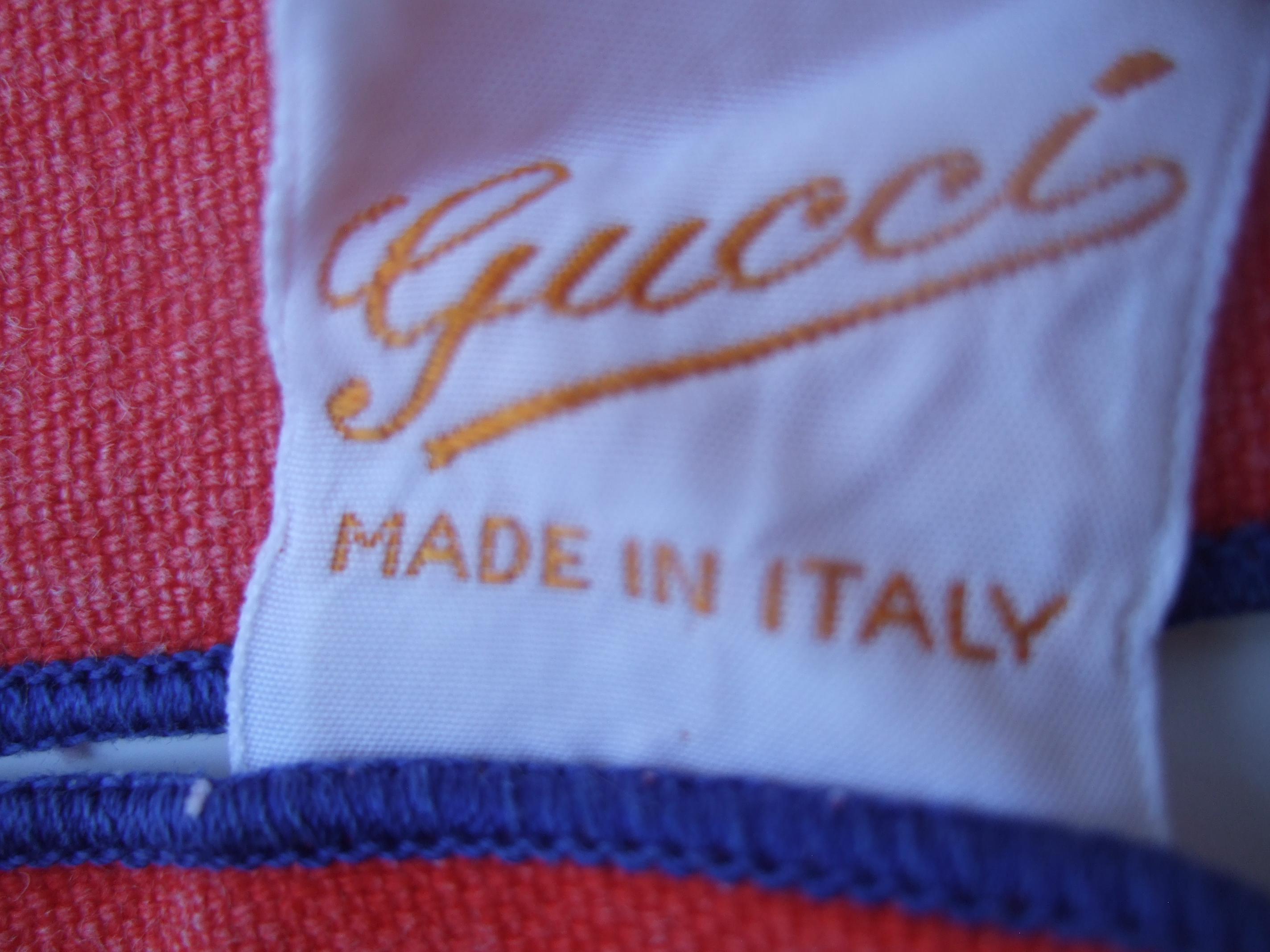 Gucci Italy Set of Seven Cotton Nautical Themed Napkins c 1970s For Sale 2