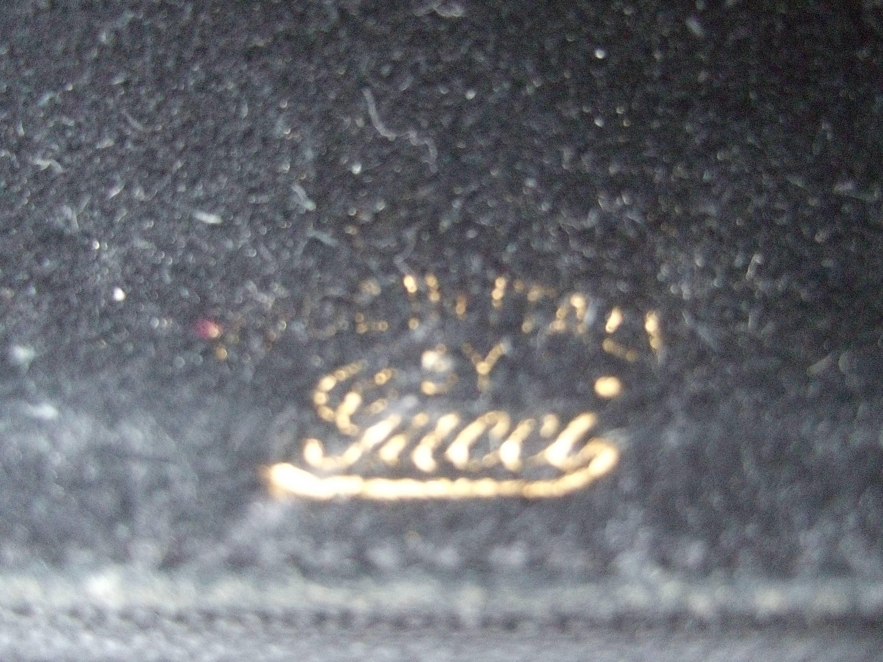 Gucci Italy Sleek Black Patent Leather Clutch Bag, circa 1970s 5