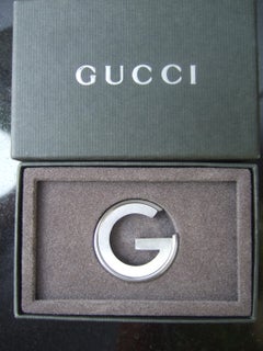 Gucci Italy Small Round Book Mark / Desk Collectible in Gucci Box 21st c