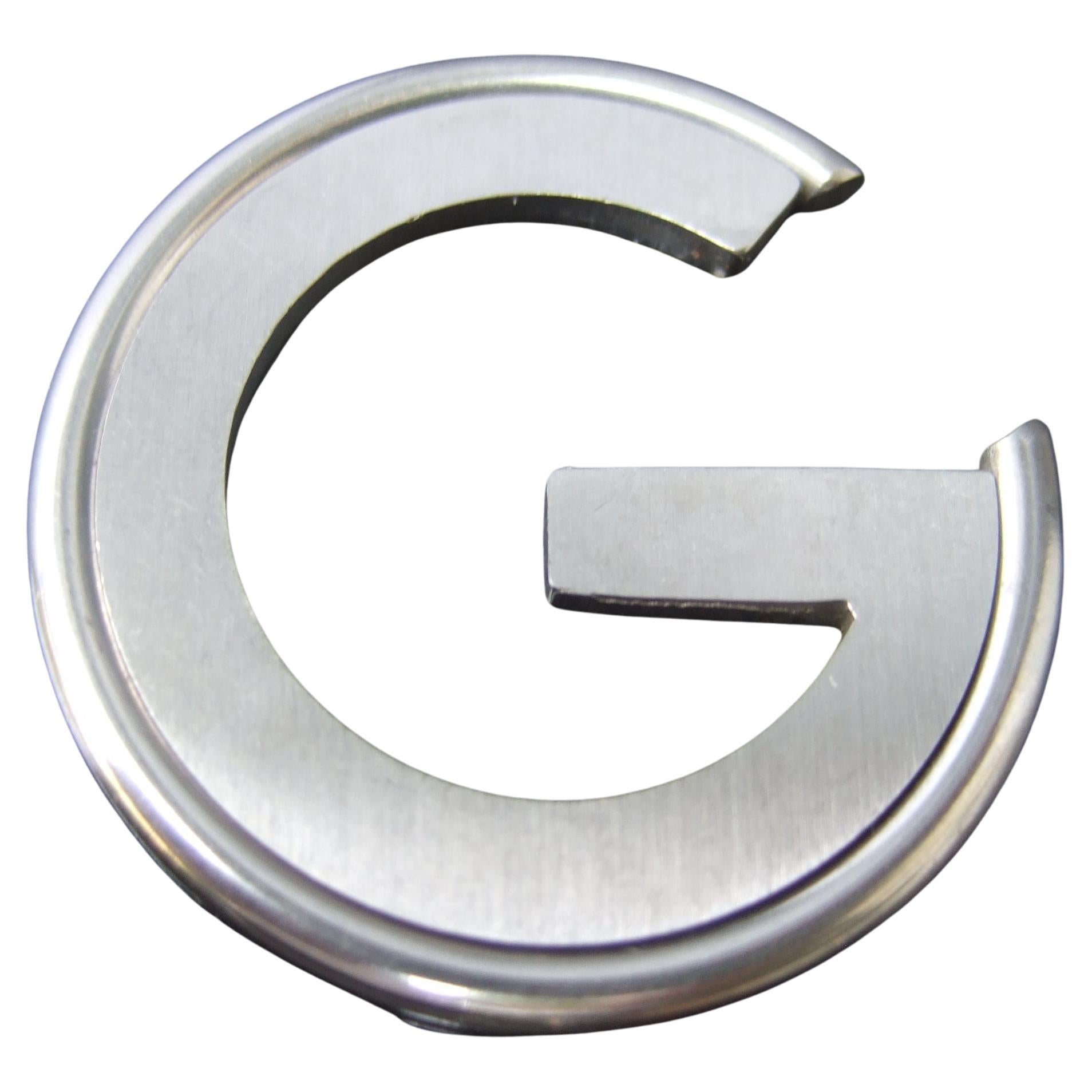 Gucci Italy Small Round Book Mark / Desk Collectible in Gucci Box 21st c For Sale