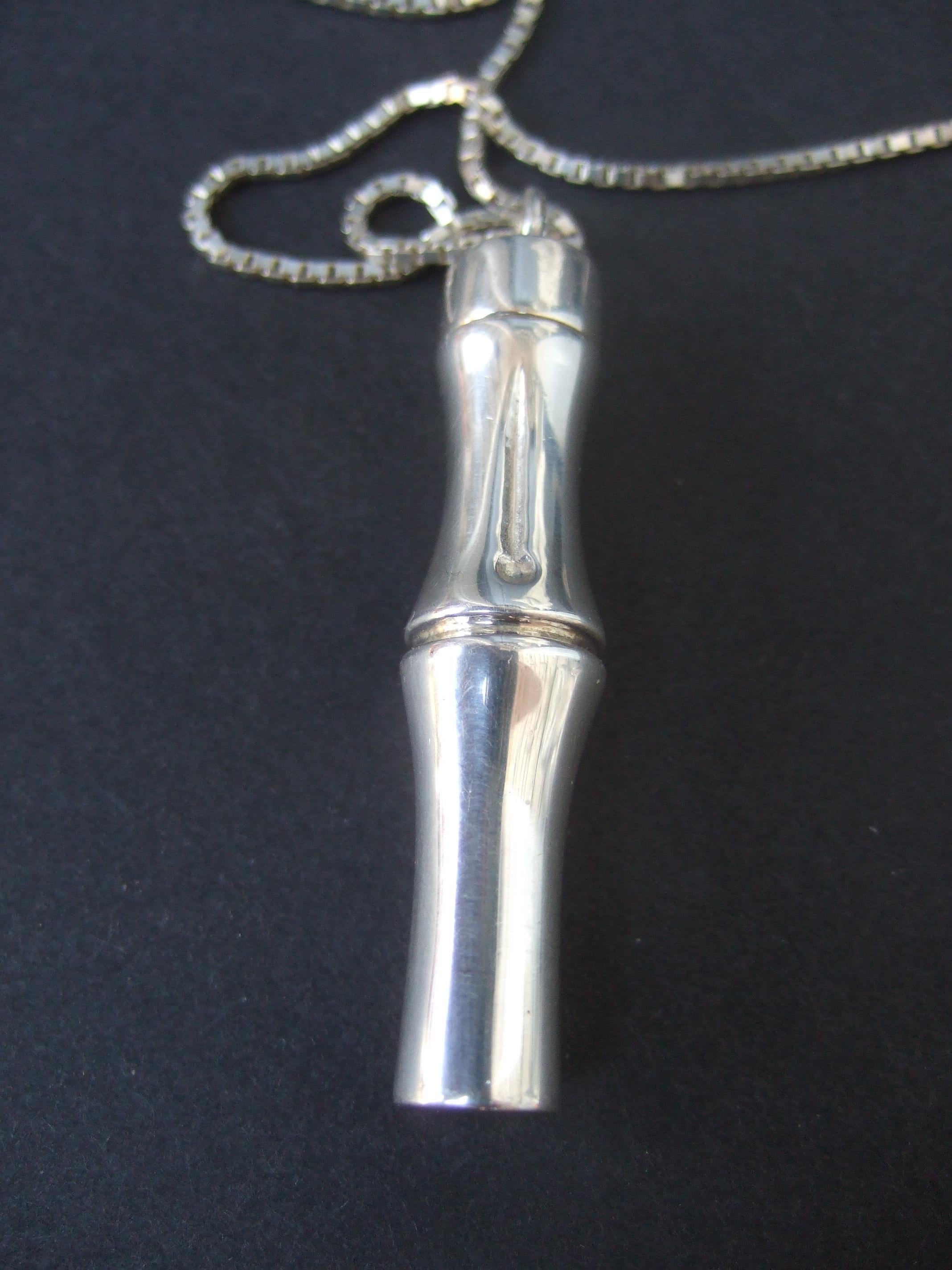 A.I.C. Italia Argento Sterling Collana con ciondolo stile bambù 21° C. in vendita 6