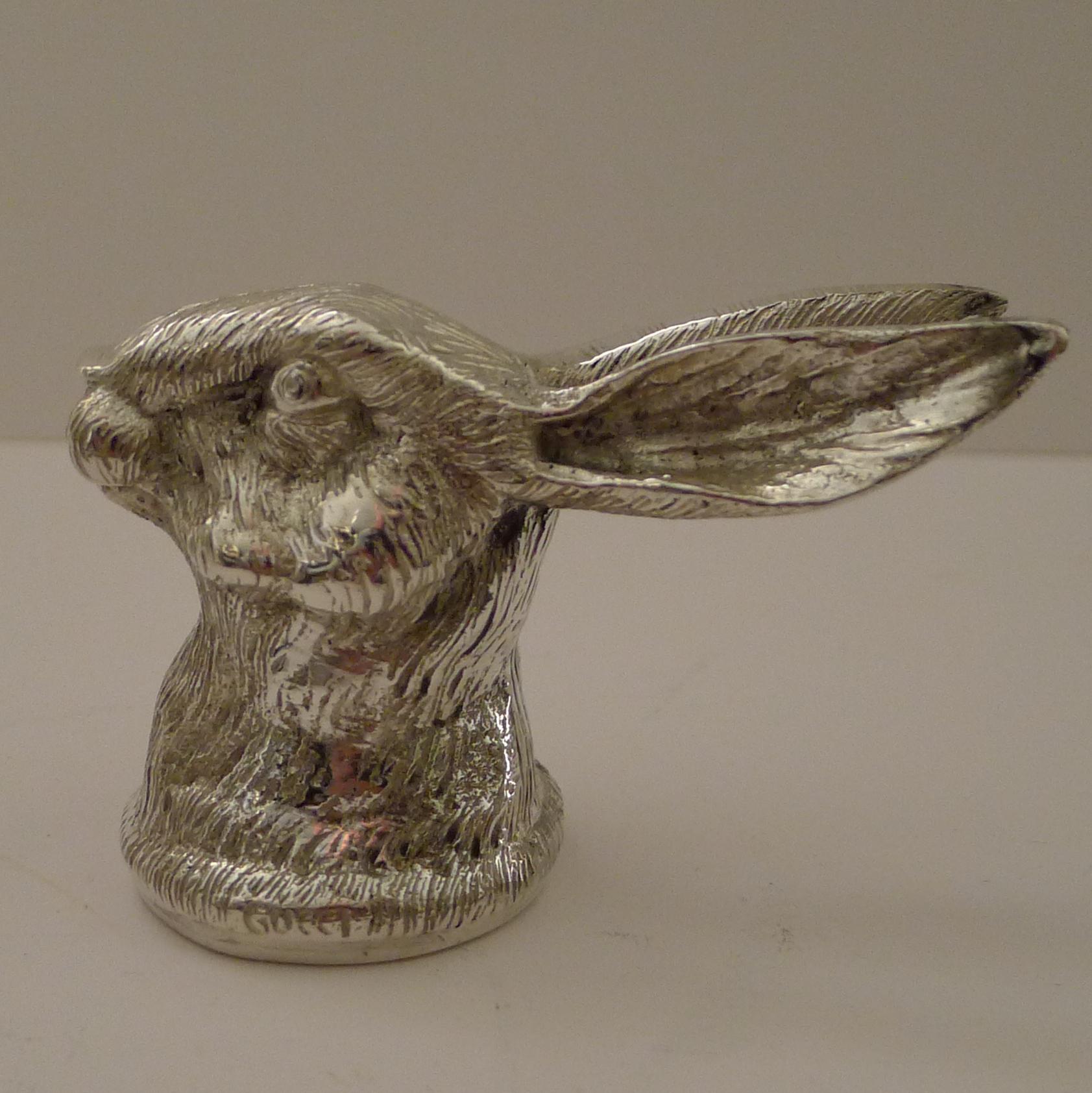A fabulous and highly collectable bottle opener by the iconic Italian designer, Gucci.

Made from silver plate, this example is in the form of a Hare, one of the most desirable examples made by Gucci.

Dating to the 1970's it remains in superb
