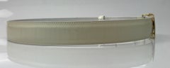 Gucci Ivory Belt w/ Gold "G" Buckle-30