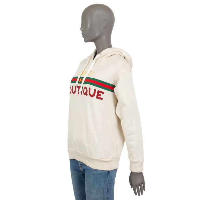 Cotton Sweatshirt Gucci Hoodie Boutique GUCCI Ivory Cotton 2020