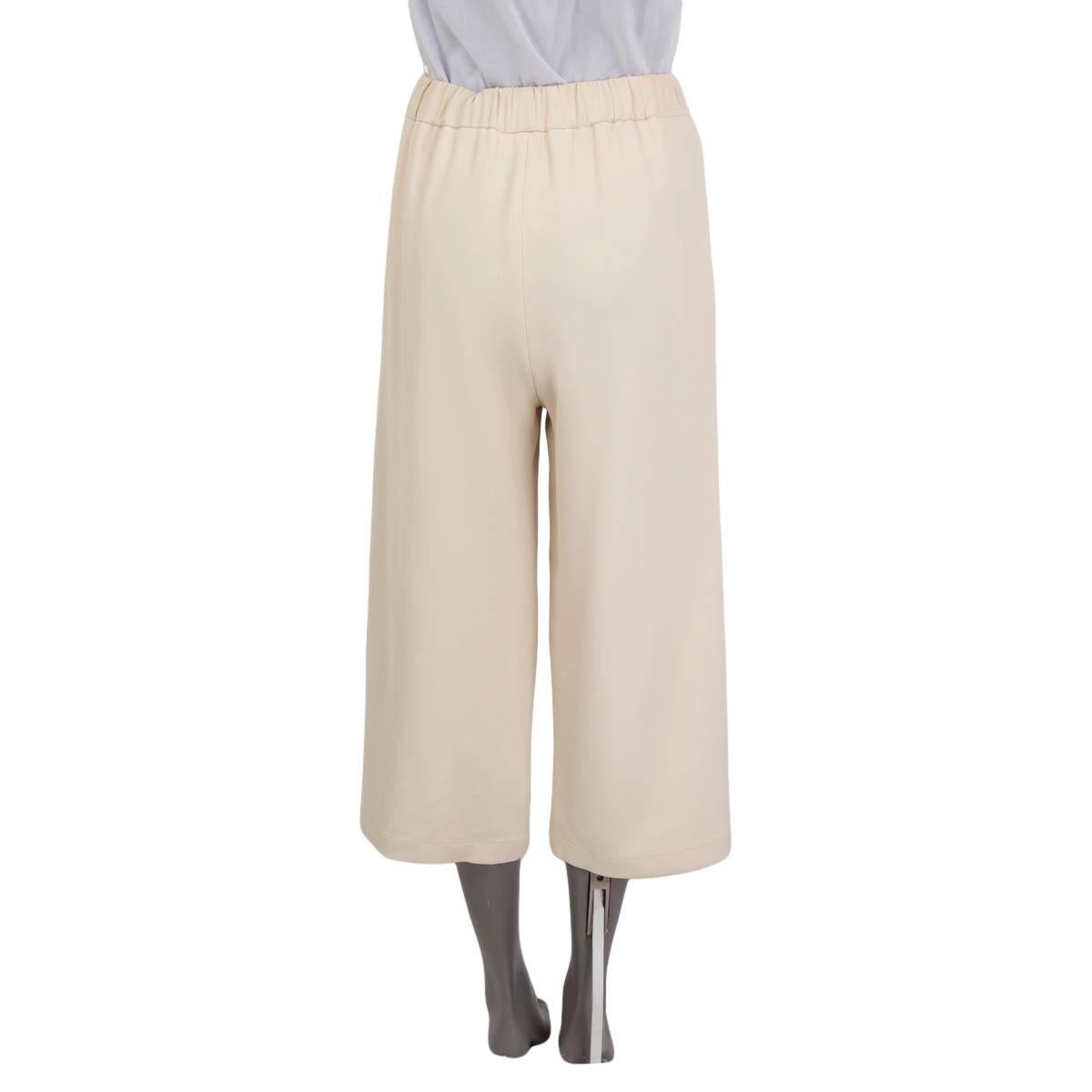 GUCCI Elfenbeinfarbene CROPPED CULOTTES Hose S (Beige) im Angebot